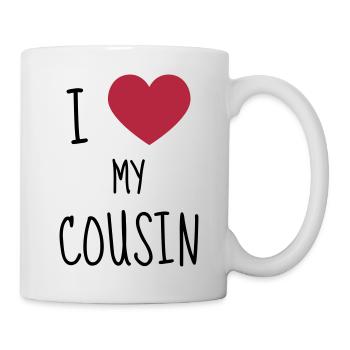 Onkel / Tante / Vetter / Cousin / Kusine - Tasse - Weiß - Rechts