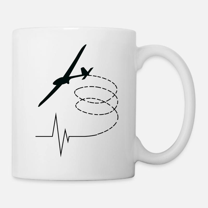 Glider Heart Beat - Tasse - Weiß