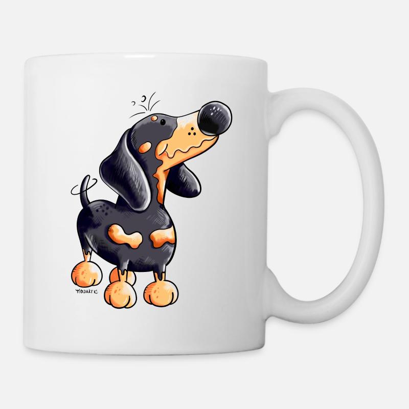 Funny Dachshund - Mug - white