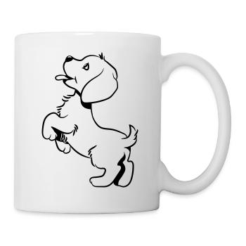 Hund baby süss - Tasse - Weiß - Rechts