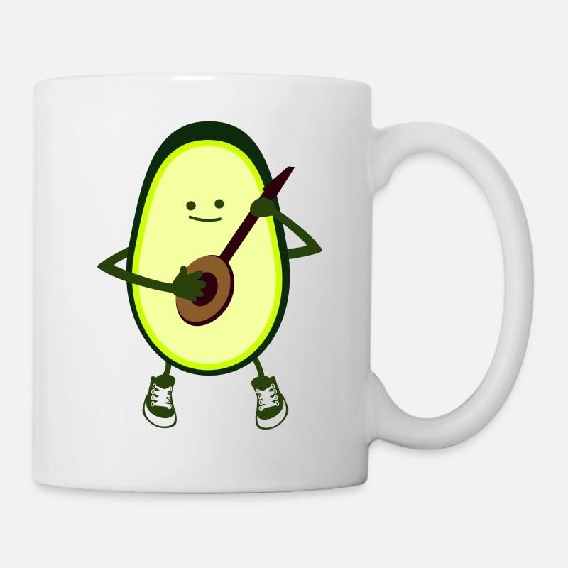 Acocado mit Gitarre - Tasse - Weiß