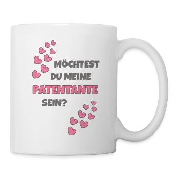 Patentante fragen Willst du meine Patentante Godi - Tasse - Weiß - Rechts