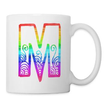 regenbogen m - Tasse - Weiß - Rechts
