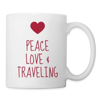 Reisen / Reisende / Urlaub / Tourismus - Tasse - Weiß - Rechts