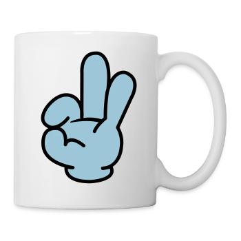 hand_comic_02 - Mug blanc - blanc - Droite