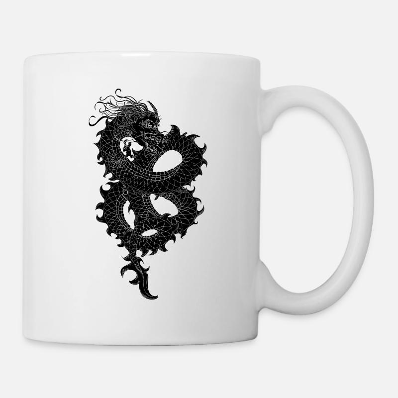 Black Dragon - Mug - white