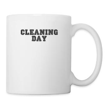 Cleaning Day - Tasse - Weiß - Rechts