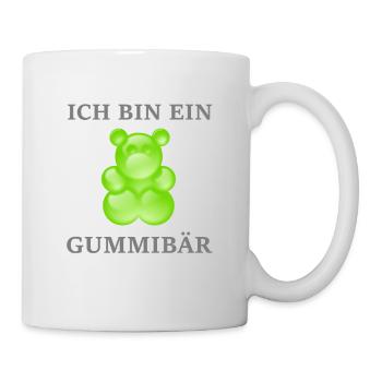 Ich bin ein Gummibär - lustiges Motiv für Jederman - Tasse - Weiß - Rechts