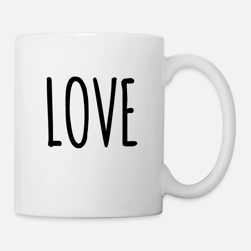 Love Love Love - Mug blanc - blanc