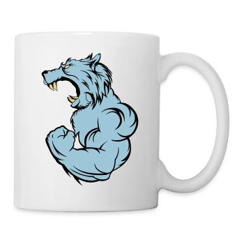wolf_beast_2 - Tasse - Weiß - Rechts