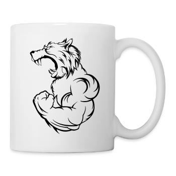 wolf_beast - Tasse - Weiß - Rechts