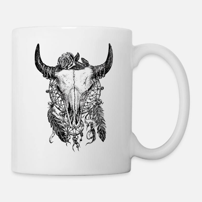 Skull Tattoo - Tasse - Weiß