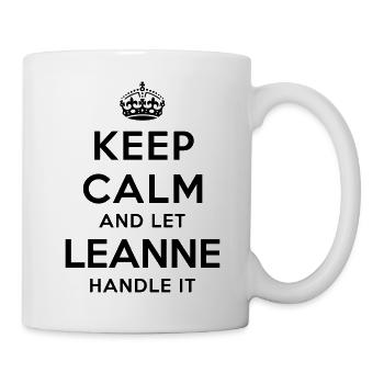 keep calm and let leanne handle it - Mug - white - Right