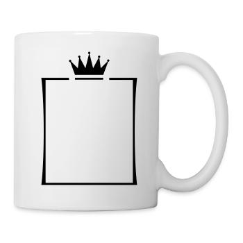 rahmen krone - Tasse - Weiß - Rechts