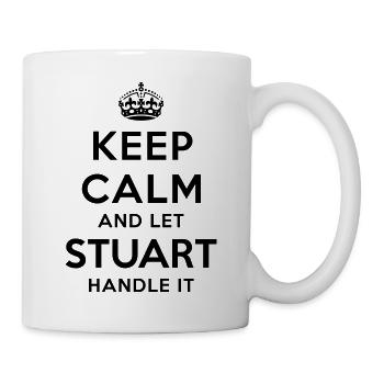keep calm and let stuart handle it - Mug - white - Right