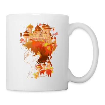 Imaginäres Porträt - Tasse - Weiß - Rechts