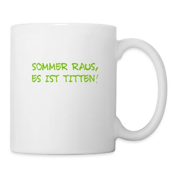 Macho mit Humor - Tasse - Weiß - Rechts