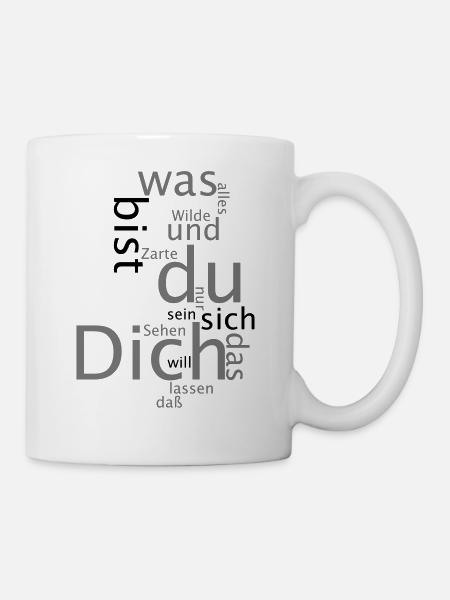 Dich Gedicht - Tasse - Weiß