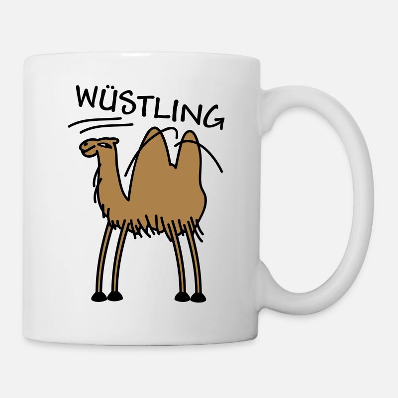 Kamel in der Wüste - Tasse - Weiß