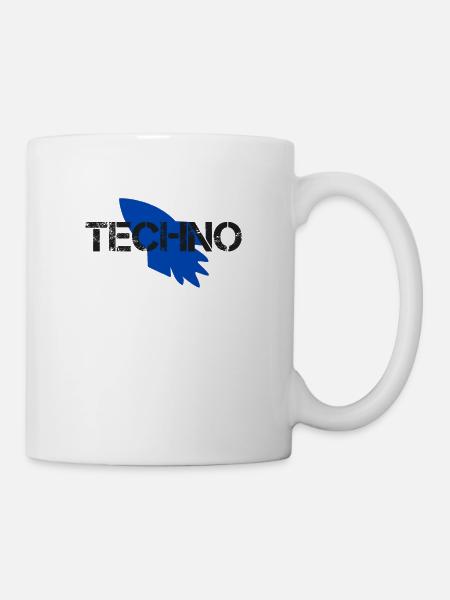 Techno - Tasse - Weiß