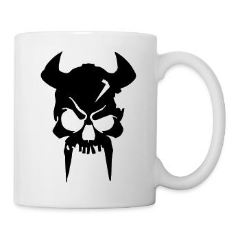 viking skeleton - Tasse - Weiß - Rechts