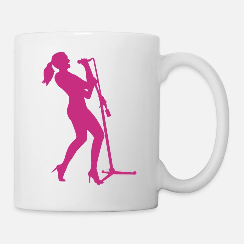 Chanteuse - Mug blanc - blanc