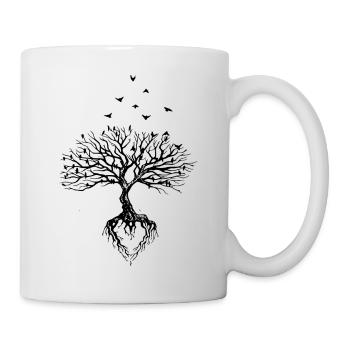 Baum - Tasse - Weiß - Rechts