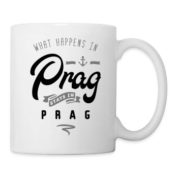 prag happens stays - Tasse - Weiß - Rechts