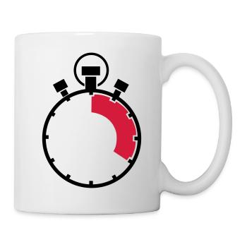 stopuhr_02 - Tasse - Weiß - Rechts