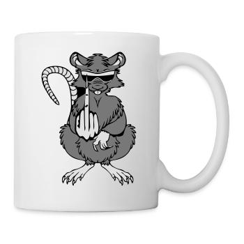 Doigts puants de rat Doigts frais de lunettes de s - Mug blanc - blanc - Droite