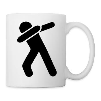 dab dabbing man - Tasse - Weiß - Rechts