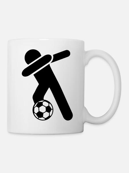 dabbing fussball - Tasse - Weiß