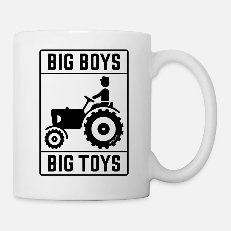 Big Boys – Big Toys (Tractor / Traction Engine) - Mug - white