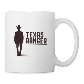 texas ranger design mit einem cowboy - Tasse - Weiß - Rechts