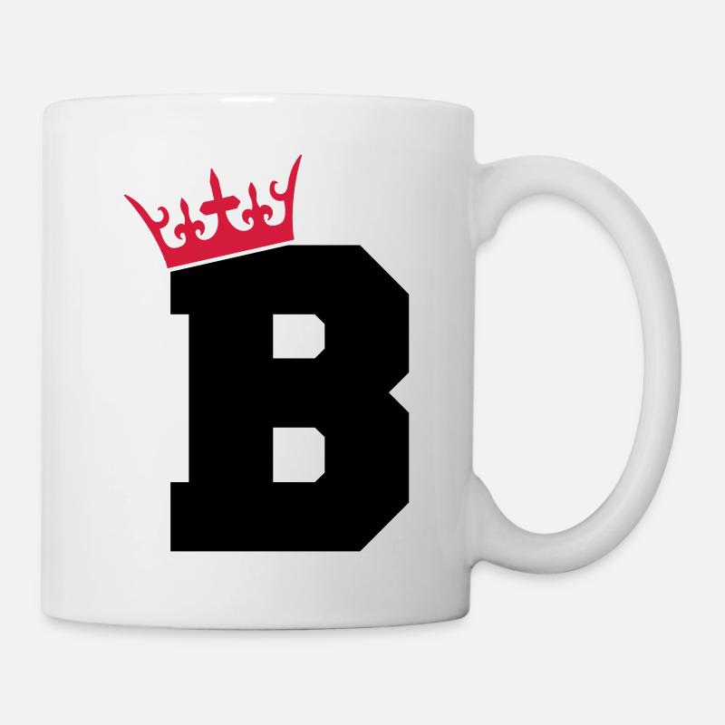 buchstabe_b_king_02 - Tasse - Weiß