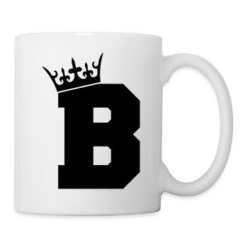 buchstabe_b_king_01 - Tasse - Weiß - Rechts