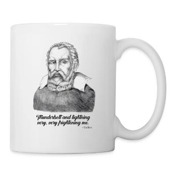 Galileo Quotes - Thunder & Lightning - Science - Mug blanc - blanc - Droite