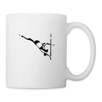 pole dance - Mug blanc - blanc - Droite
