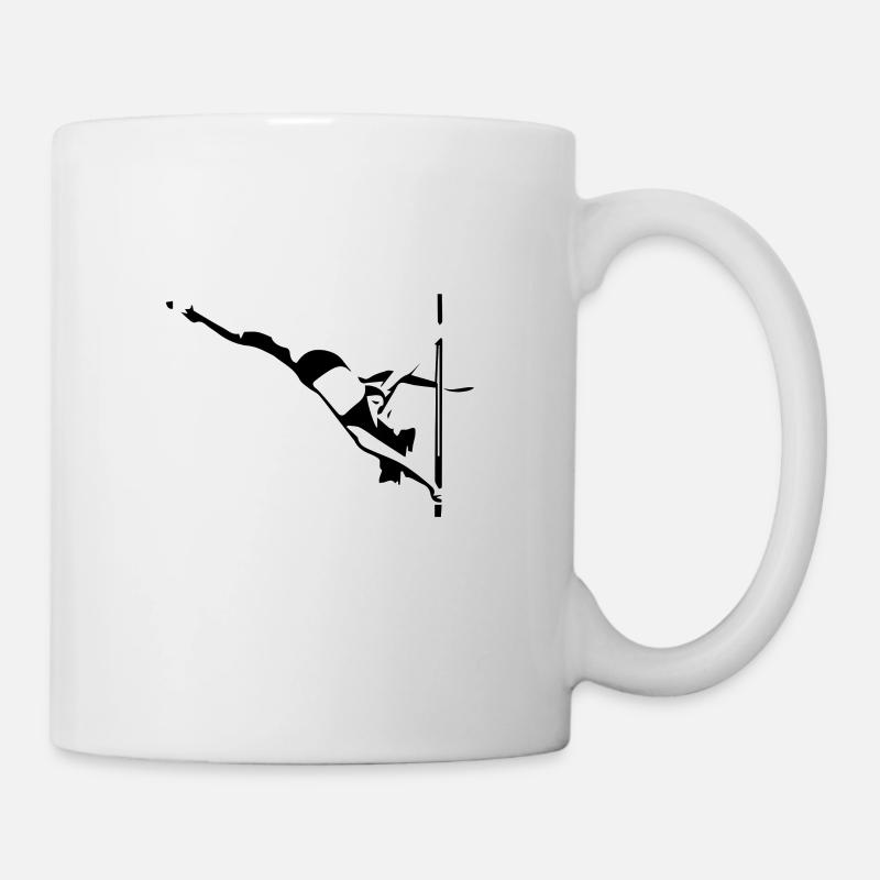 pole dance - Mug blanc - blanc