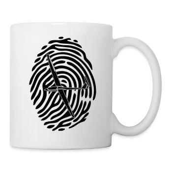 Segelflieger Geschenk flieschen Segelflugzeug - Tasse - Weiß - Rechts