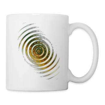 Helle Wellen - Tasse - Weiß - Rechts