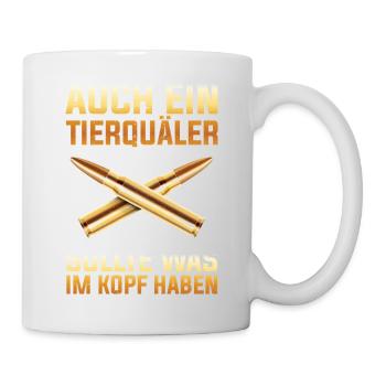 Tierschutz - Auch was im - Tasse - Weiß - Rechts