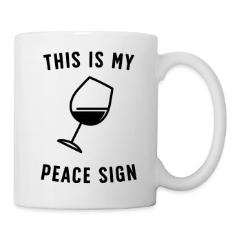This Is My Peace Sign - Mug - white - Right