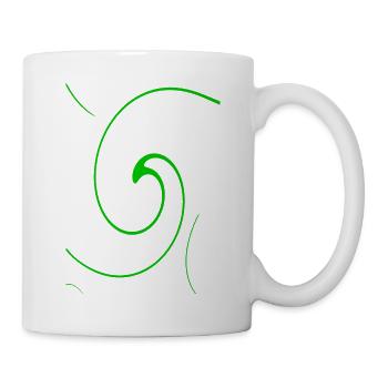Neon Spirale - Tasse - Weiß - Rechts