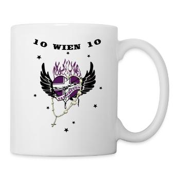 Wien 10 Viola - Tasse - Weiß - Rechts