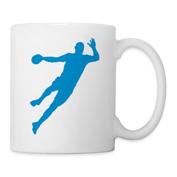 Joueur de handball / handball - Mug blanc - blanc - Droite