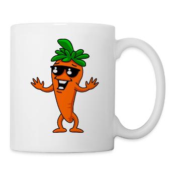 Cool Carrot Cartoon - Mug - white - Right