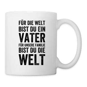 Bester Vater - Tasse - Weiß - Rechts