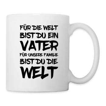 Bester Vater - Tasse - Weiß - Rechts