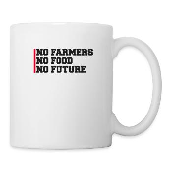 Farmer farm farmer field tractor grain animals job demo - Mug - white - Right